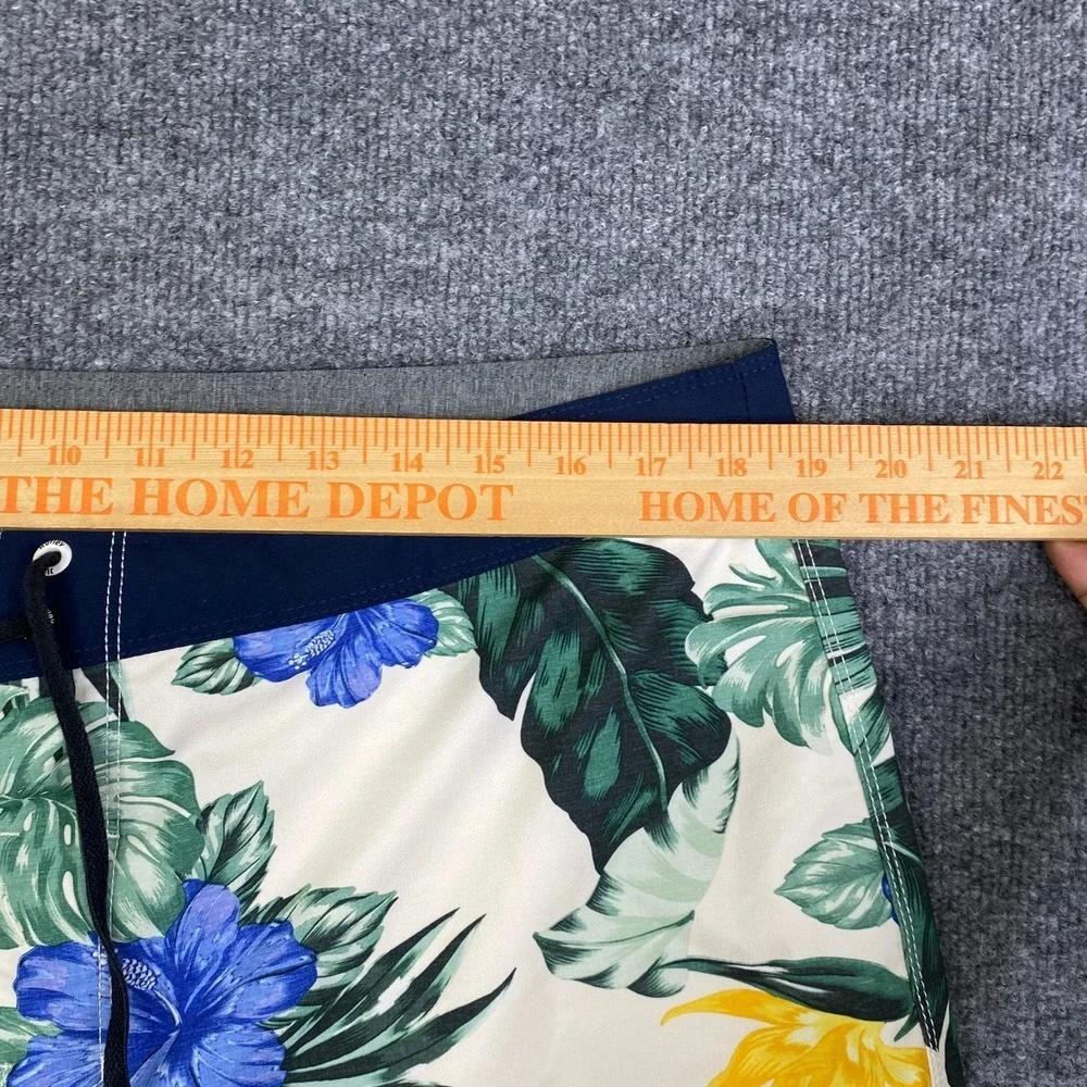 Hurley Phantom Mens Board Shorts 36 Tropical Floral Hibiscus Swim Trunks CJ5103